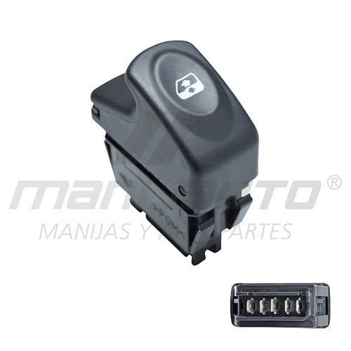 Control De Elev Elect Renault Clio 2008 - 2010 Trasero