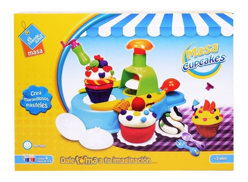 Masas El Duende Azul Cupcakes Pasteles Con 4 Potes ELG 6057