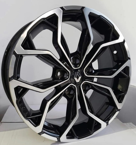 Rodas Renault Fluence Rs Aro 17 5x114 (jogo) +bicos Cor Preto Diamantado