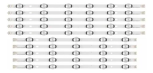 Kit Ap De 10 Tiras Led 55lb5800 55lb5830 55lb6100 55lb6500