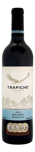 Pack De 4 Vino Tinto Trapiche Malbec 750 Ml