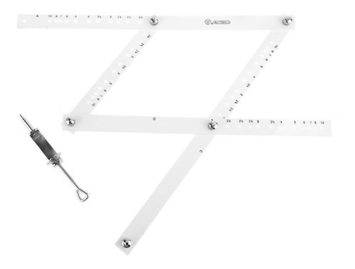 Regla De Dibujo A Escala De 34 Cm Pantógrafo Regla Plegable