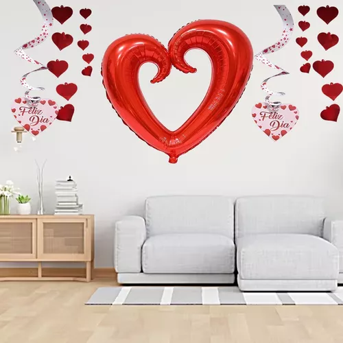 Kit decoracion corazones 3d