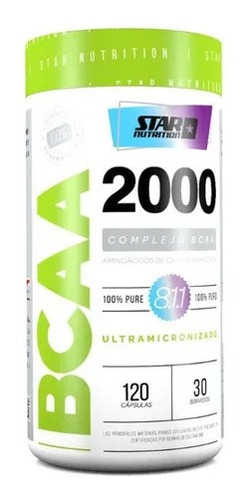 Bcaa 2000 Aminoácidos (120 Caps) (star Nutrition)