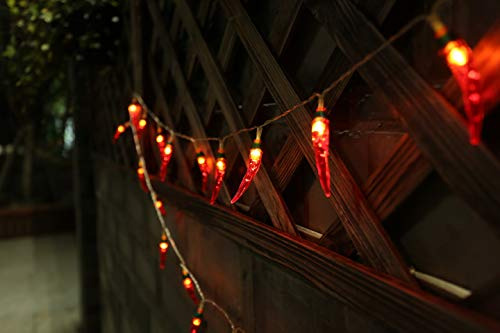 Series De Luces Led Forma De Chile Rojo Para Fiestas 2 Pack