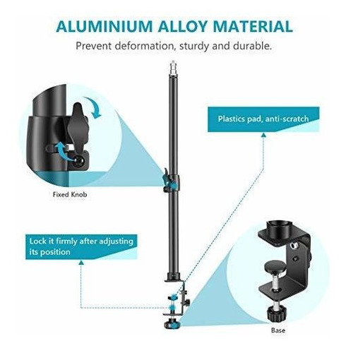 Soporte Para Luz Mesa Tornillo 1 4 Video Led Anillo 32