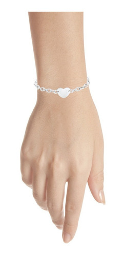 Pulsera De Plata Pulsera Esclava Dama 19cms Color Plateado Diámetro 19 cm Largo 19 cm