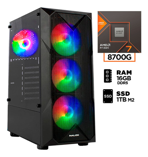Cpu Ryzen 7 8700g Ram 16gb Ssd 1tb M2 Amd Radeon