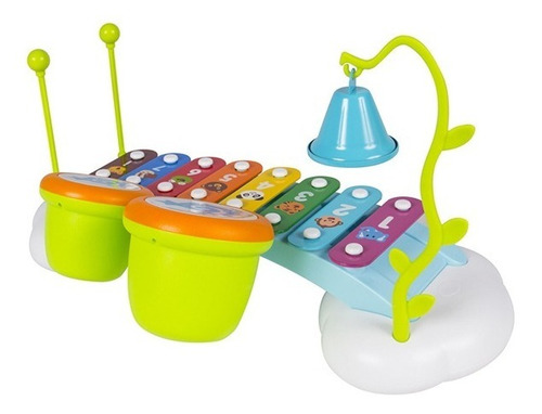 Set Musical Xilofon Tambores Y Campana Hola 909 Edu