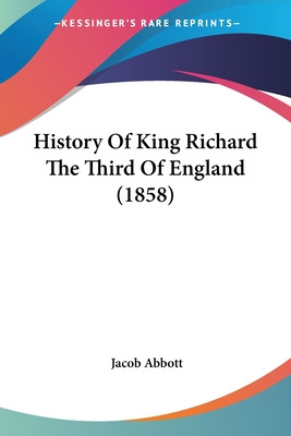 Libro History Of King Richard The Third Of England (1858)...