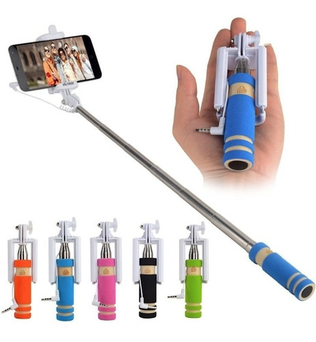 Mini Monopod Selfie Stick Con Cable Y Boton Disparador ®