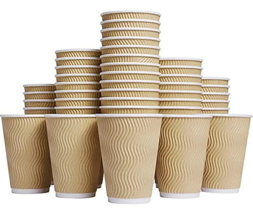 Luckypack Hot Paper Cups_12 Oz Desechables