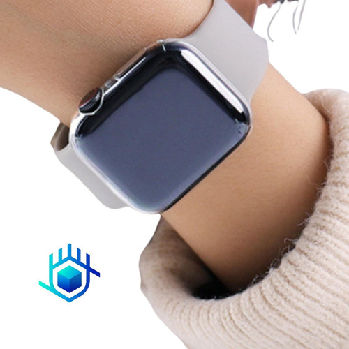 Imagen 8 de 10 de Funda Para Apple Watch Goma Protector + Mica Case Resistente