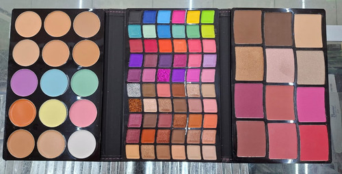 Set De Maquillaje Sombra Corrector Rubor Ojos Professional Set Maquillaje Live Color Fully