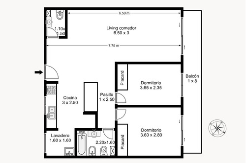 Imagen 28 de 28 de Venta Semipiso 3amb Amplio Balcón Villa Devoto