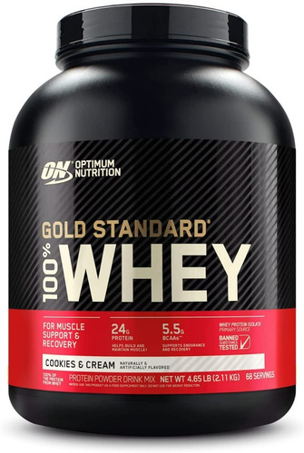 Whey Gold Standard 4.65lbs Cookies And Cream 2.11 Kg 68 Serv