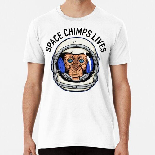 Remera Space Chimps Lives Algodon Premium