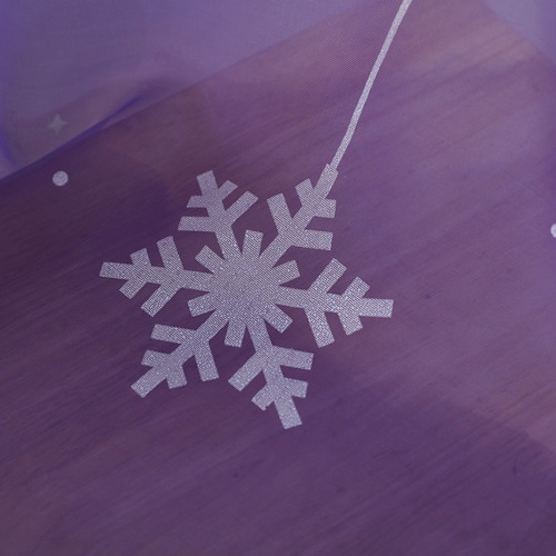 J Vela De Tule Para Janela Com Design De Natal