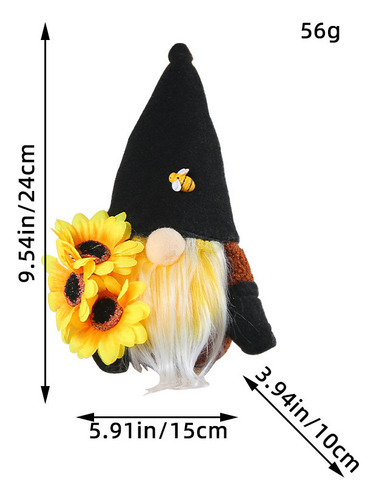 Fe 3 Muñecos De Gnomo Sin Rostro De Girasol