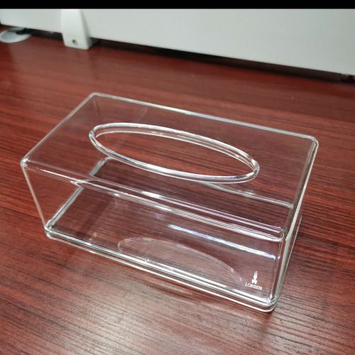 Caja de pañuelos o láminas acrílicas de cristal