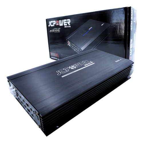 Amplificador Jc Power Rs R600.4 1200w 4 Canales Negro