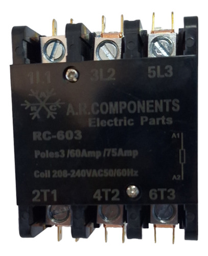 Contactor A.r.components 3 Polos 60amp 220vac