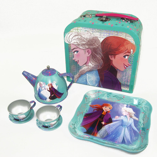 Set De Te Frozen Original Juego Valija X7 Piezas Original!!