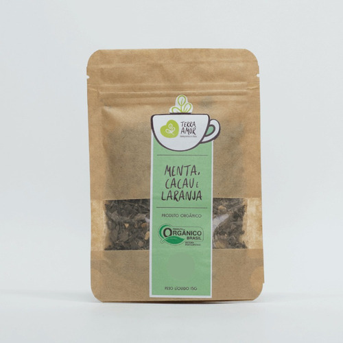 Chá Misto Menta, Cacau E Laranja Orgânico 15g (01 Unidade)