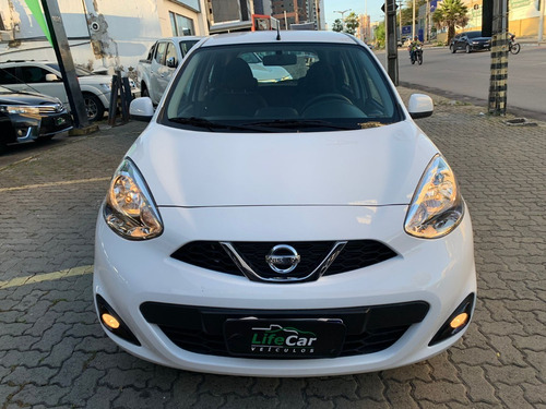 Imagem 3 de 15 de Nissan March Sv 1.6 16v Flexstart 5p Aut. 2020 Branco 20...