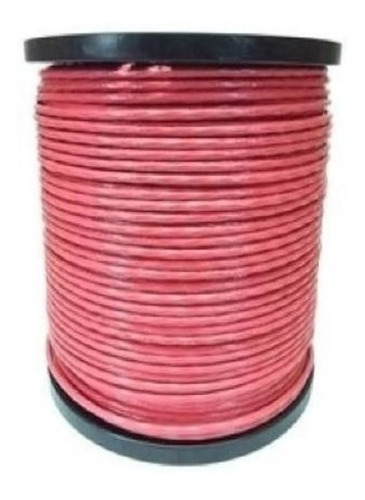 Cable De Acero Recubrimiento Rojo Pvc 7x7 1/16 A 3/32 300 M