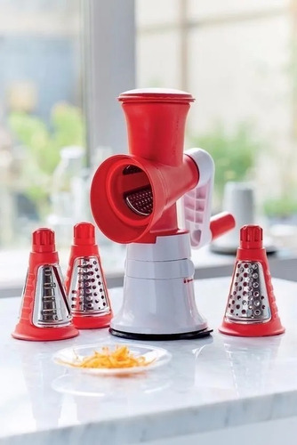 Tupperware Rallador Chef Base+3 Conos Insertos+prensa+manive (Usado)