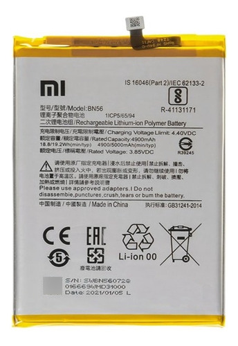 Batería Para Xiaomi Redmi 9a/9c - Bn56 - Original
