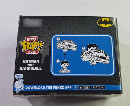 Bitty Pop Rides Batman Whit Batmobile (Usado)