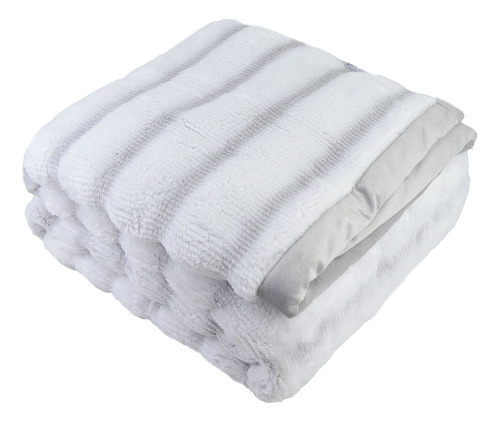Cobertor Casal Altenburg Plush Ocean Cinza Nuvem - 1350111