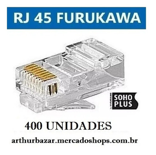 Conector Rj45 Cat5e Furukawa Sohoplus Qualidade Ótima 400 Pç