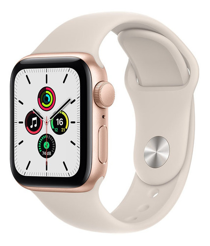 Apple Watch Se Gps 40mm Alumínio Dourada Pulseira Estelar (Recondicionado)