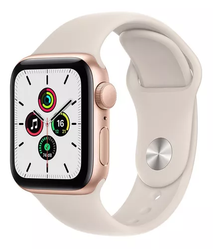 Apple Watch Se (gps, 40mm) - Caixa De Alumínio Dourada + Nf