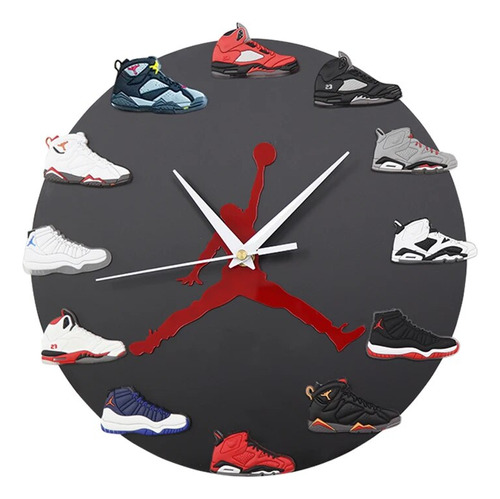 Reloj De Pared 3d Para Zapatos, Zapatillas, Relojes, Balonce