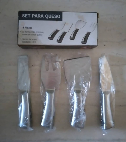 Set De Cuchillos D Acero Inoxidables Para Tablas De Quesos