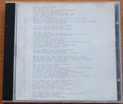 Cd Alanis Morissette - Jagged Little Pill (Usado)