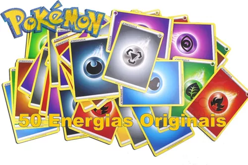 20 Cartas Originais Pokémon Energia Tipo Fada + Brindes