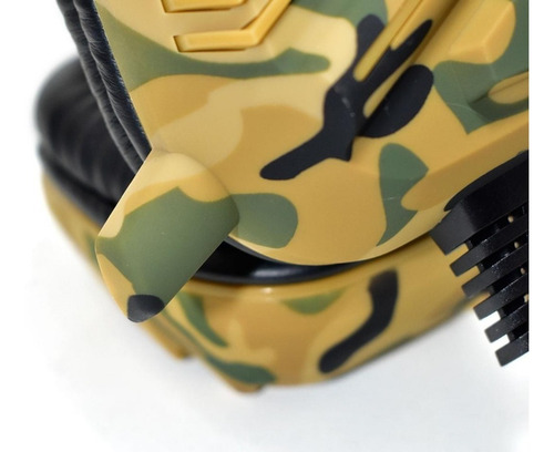 Imagen 5 de 10 de Auricular Gamer Ovansu Osaug580c Camuflado Marron Ps4 Xbox