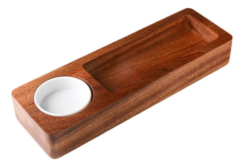 Bandeja Para Servir De Madera De Acacia, Plato Para Salsa