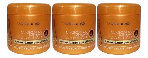 Volbucle Mascara Capilar X200grs Proteccion Argan Oil X 3u