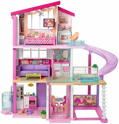 Casa De Muñeca Barbie Dreamhouse Con Piscina Rodadero Y