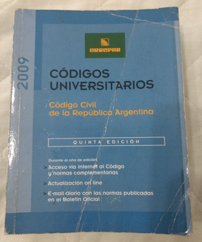 Código Civil De La República Argentina - 2009 Quinta Edición