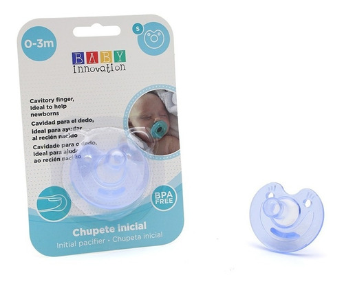Imagen 5 de 7 de Chupete Inicial 0-3 Meses Cavidad Para Dedo- Baby Innov Rxl