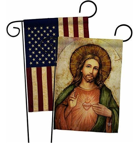 Bandera De Pascua Colección De Adornos Sagrado Corazón De 