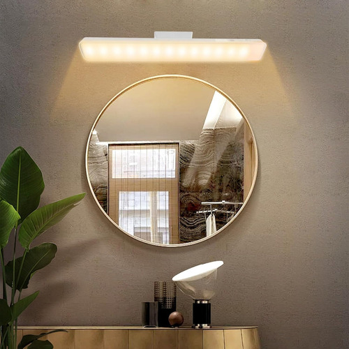 Lampara De Pared De Lectura Led Regulable Con Control Remoto Estructura Blanco