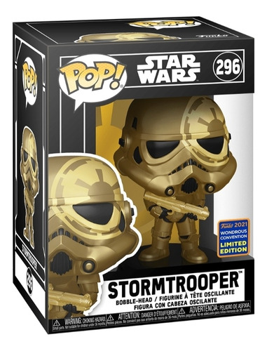 Funko Pop Stormptrooper Gold Wondrous Con 2021 Star Wars